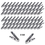 120 pinces à linge en inox, pinces incassables, inusables, ne rouillent pas