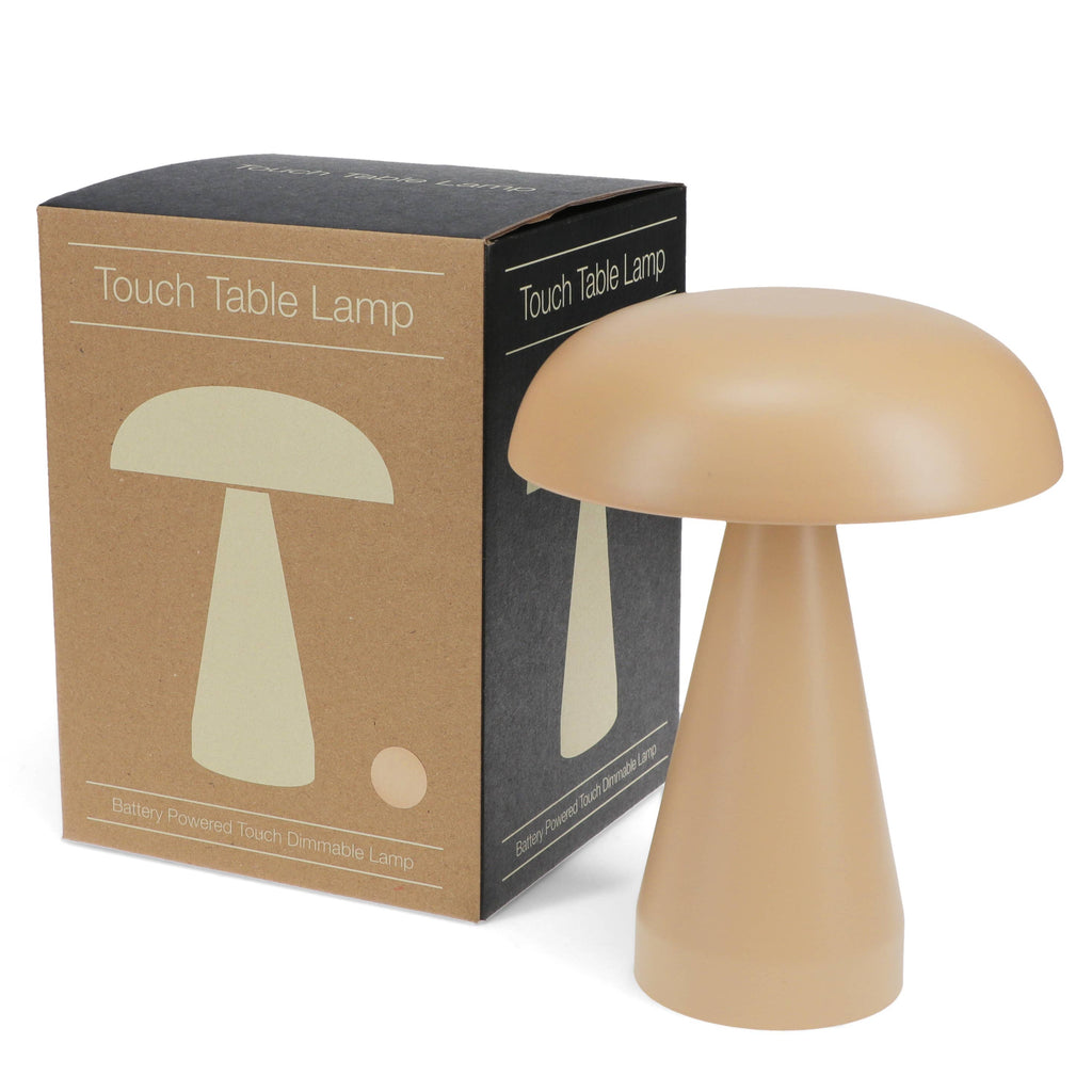 Lampe tactile champignon | Lampe de chevet sans fil à intensité variable