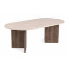 Table basse ovale Sable 119 x 60 cm