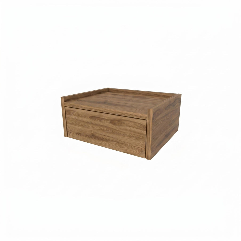Table de chevet flottante Brisa avec tiroir et étagère supérieure
