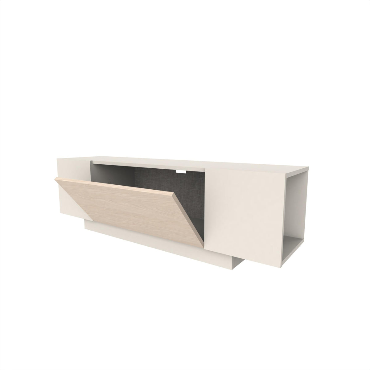 Meuble TV Victor Grès-Chêne Sonoma-Blanc 150 x 37 x 45,5 cm