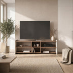 Meuble TV moderne Bige avec étagères ouvertes 150 cm