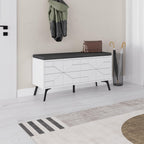 Banc de rangement pour chaussures Dune – Banc d'entrée moderne avec rangement