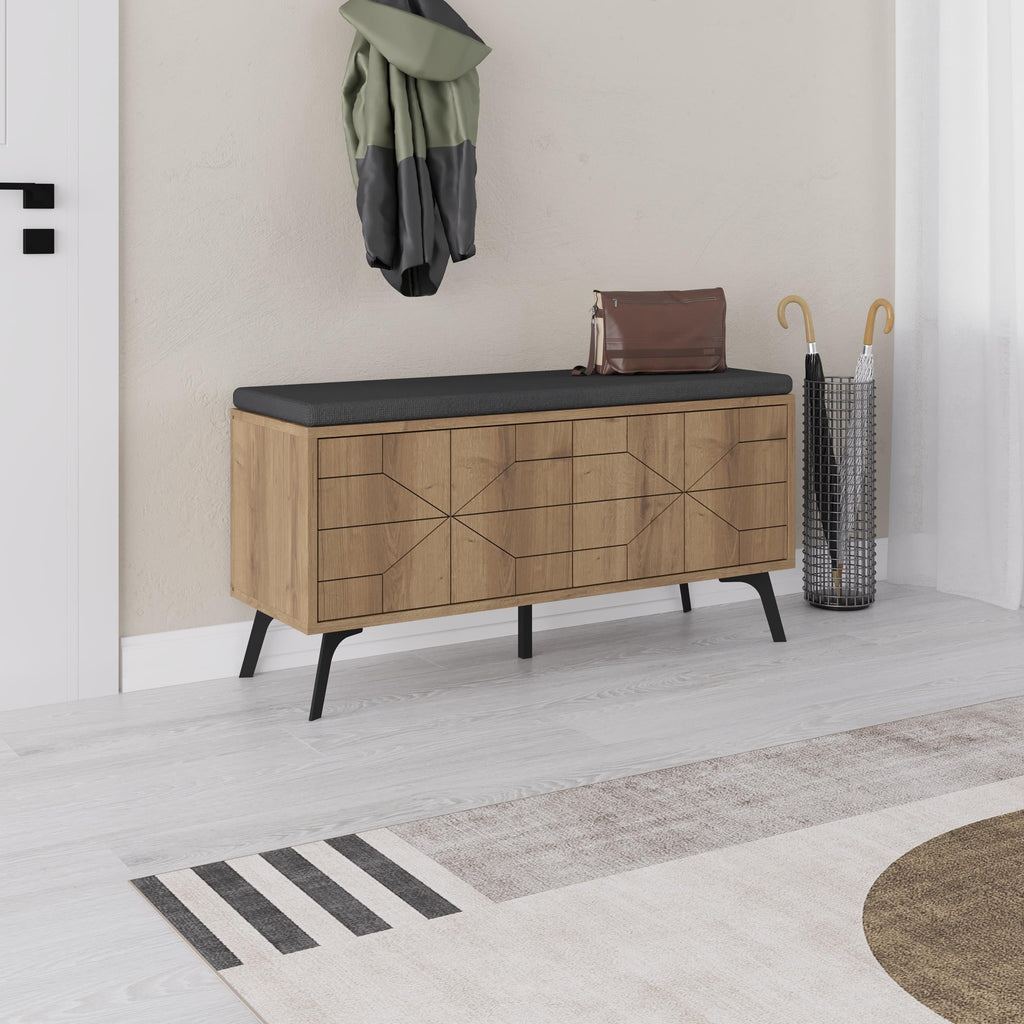 Banc de rangement pour chaussures Dune – Banc d'entrée moderne avec rangement
