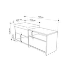 Banc à chaussures Filux – Banc de couloir moderne avec rangement