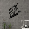 Décoration murale en métal - N° 9 Licorne