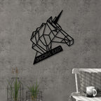 Décoration murale en métal - N° 9 Licorne