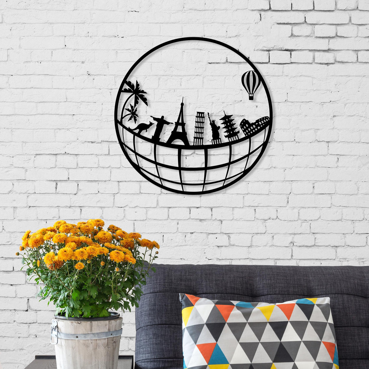 Décoration Murale en Métal-n°21 Voyage