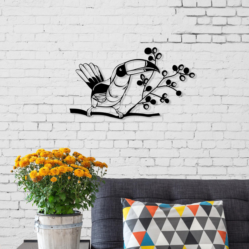 Art mural en métal - n°22 Toucan