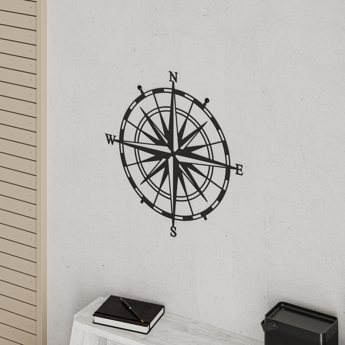 Décoration murale en métal - N° 23 Boussole