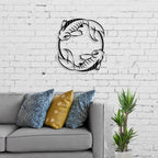 Décor mural en métal - N° 27 Poisson japonais