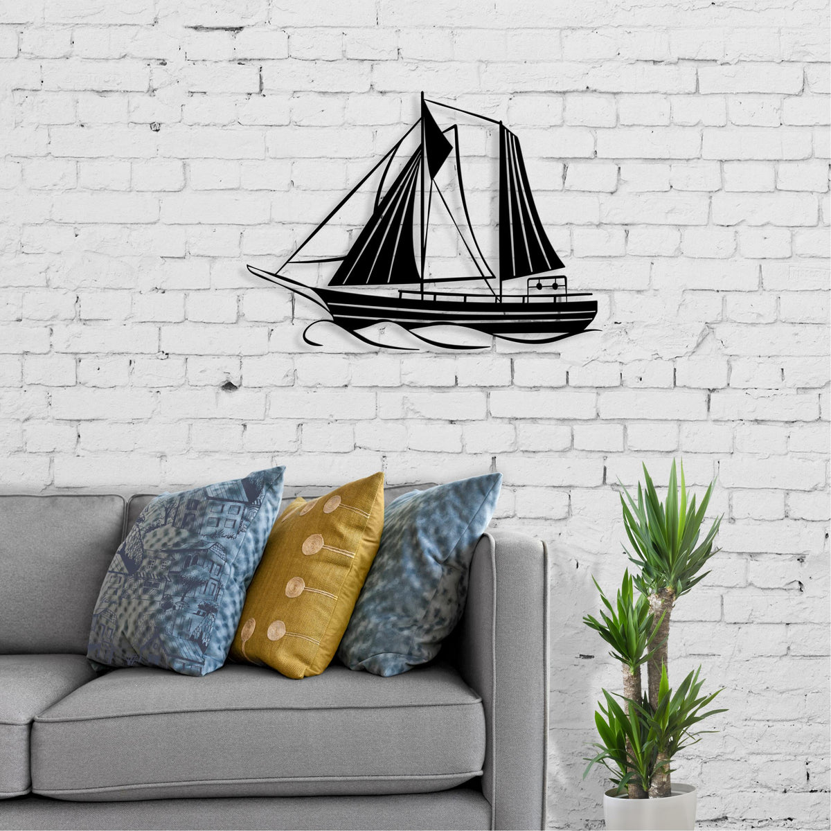 Décor mural en métal n° 30 – Voile