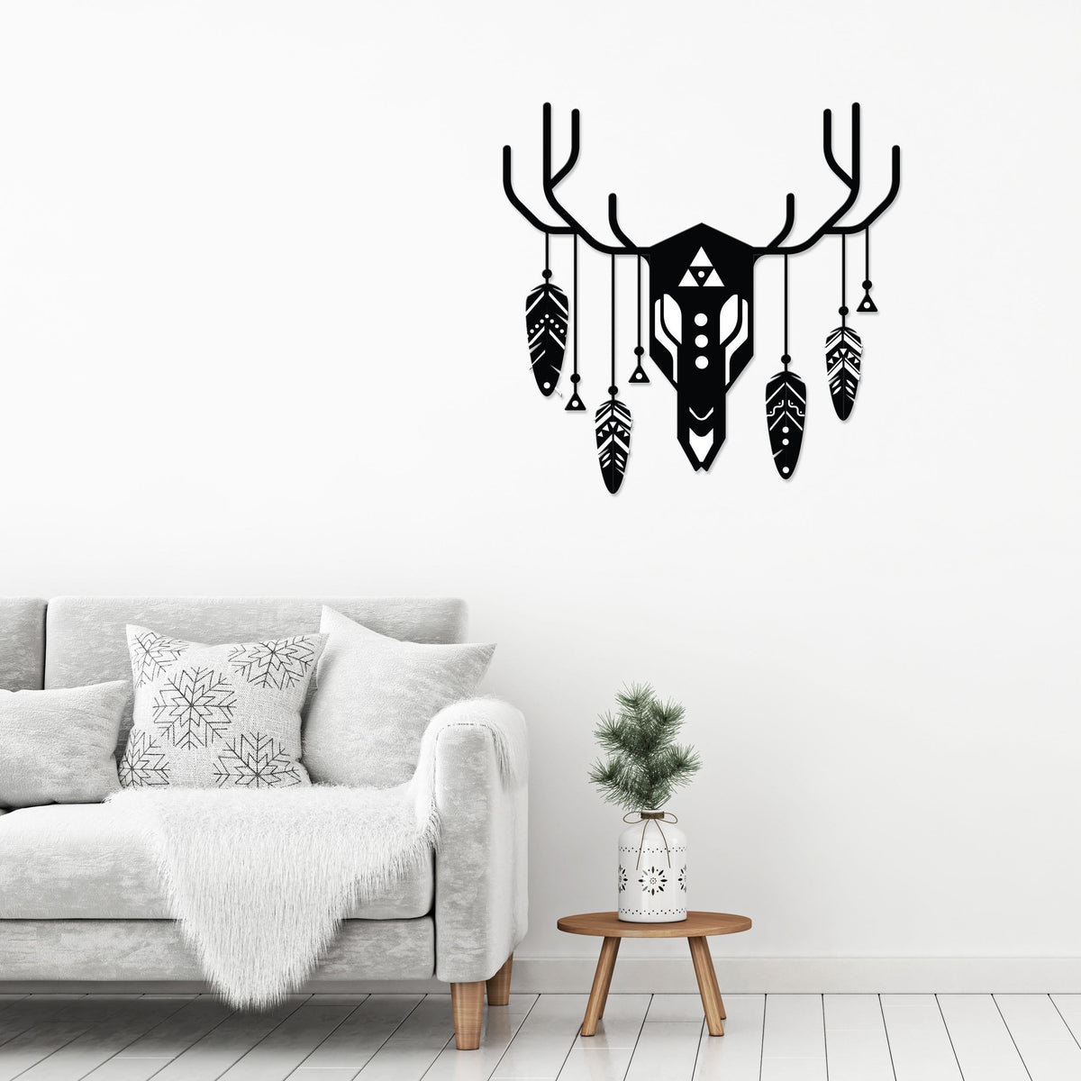 Décoration murale en métal -n°:47 Totem de cerf