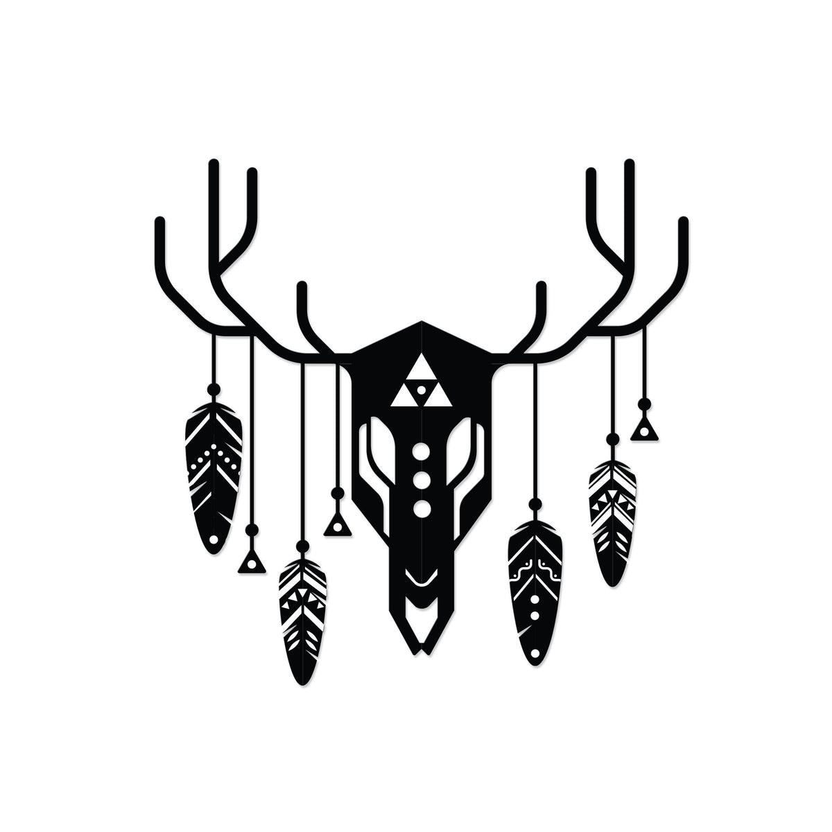 Décoration murale en métal -n°:47 Totem de cerf