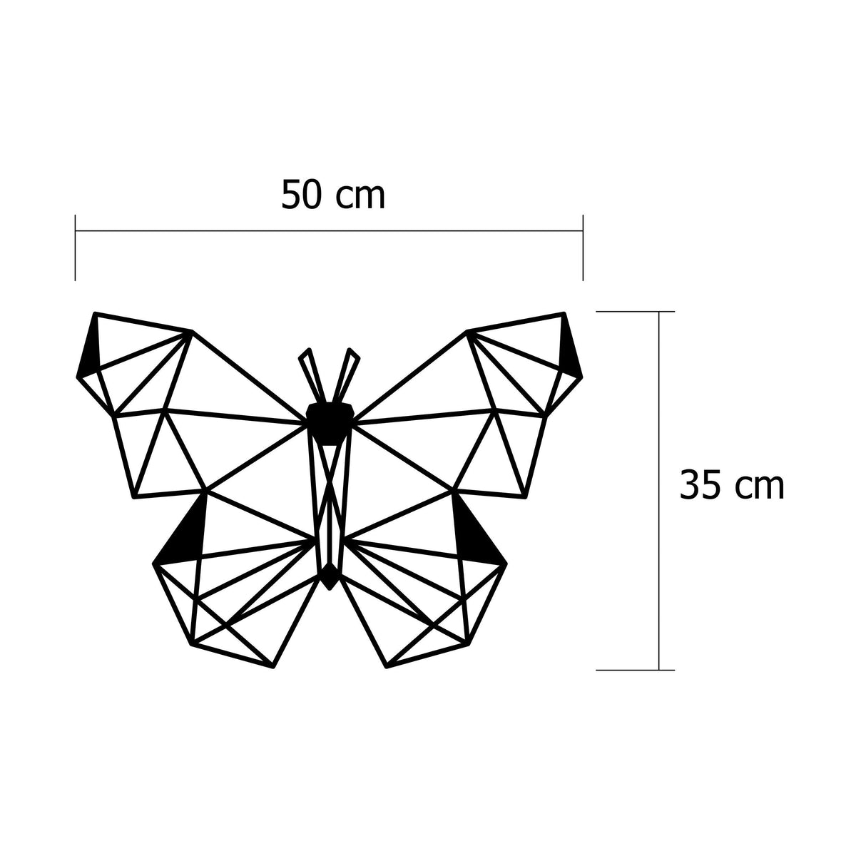 Décoration murale en métal-no:50 Papillon