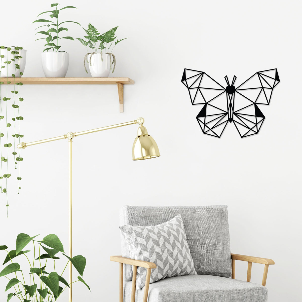 Décoration murale en métal-no:50 Papillon