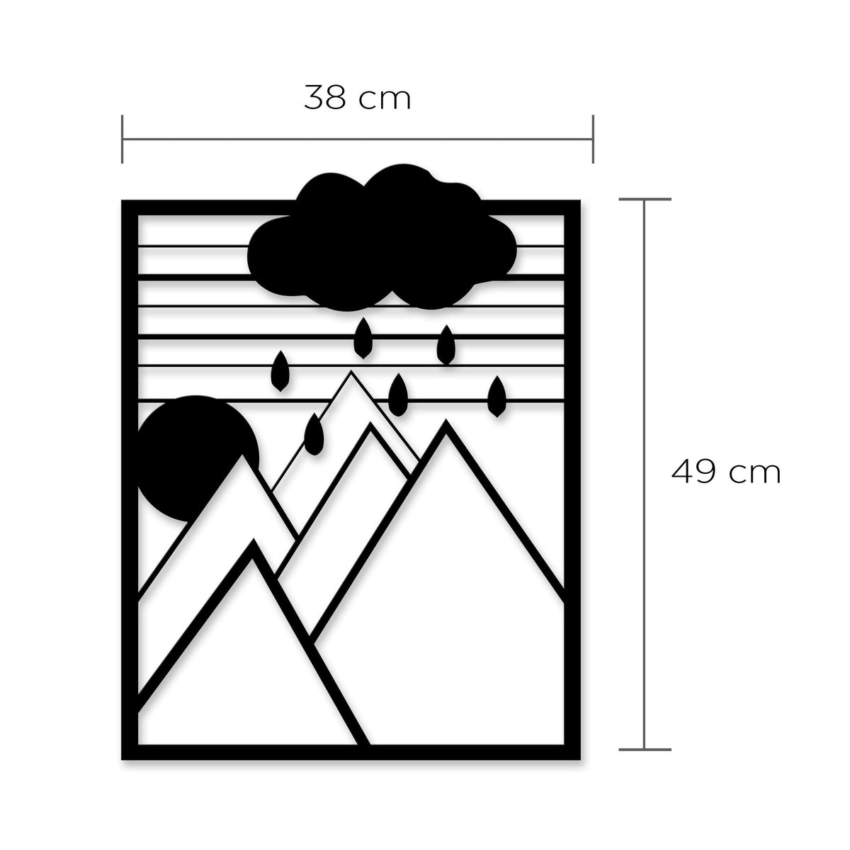 Décoration murale en métal - n°3 Rêveur