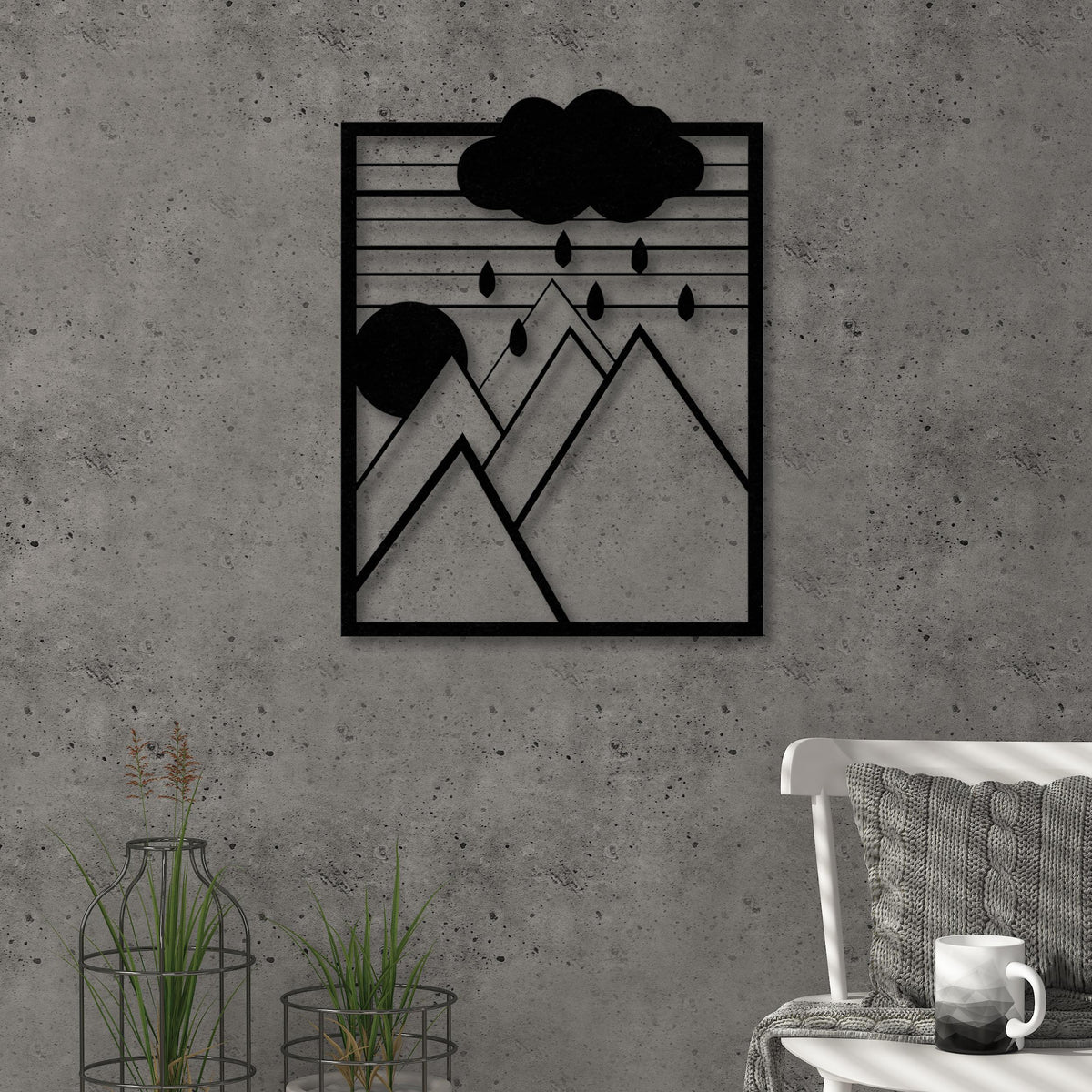 Décoration murale en métal - n°3 Rêveur