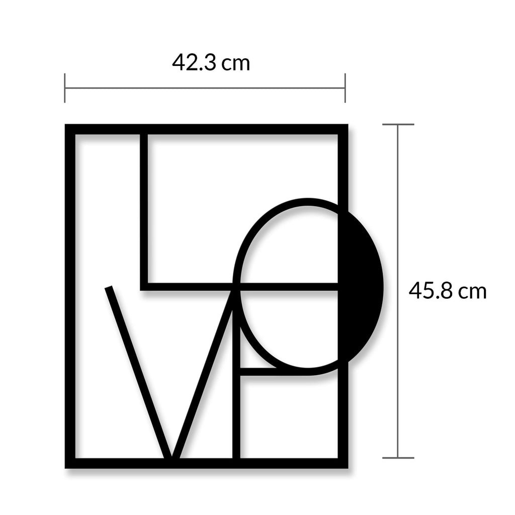 Décoration Murale en Métal-n°5 Amour