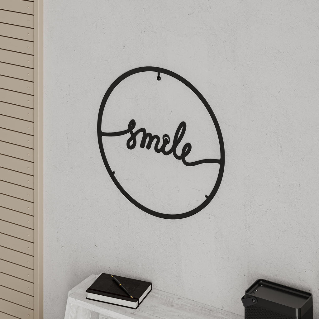 Décoration Murale en Métal-n°8 Sourire