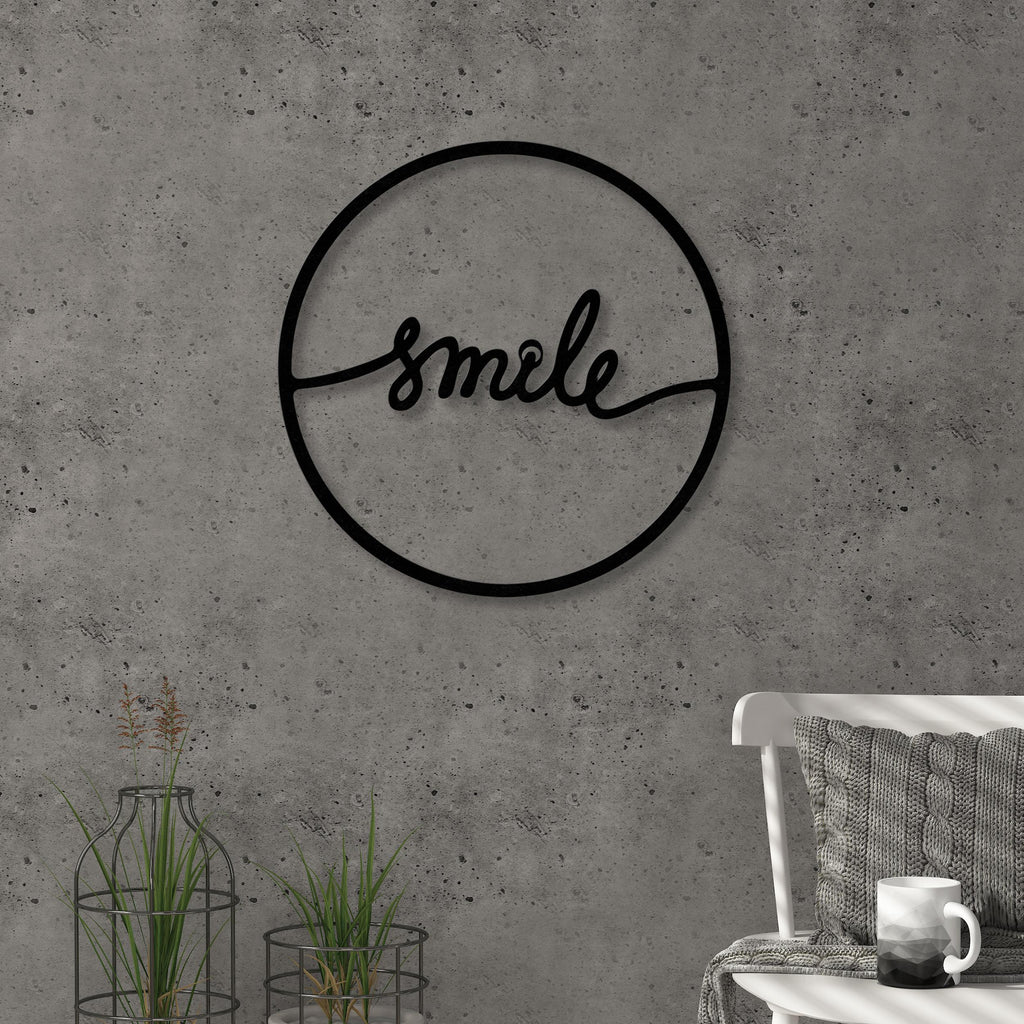 Décoration Murale en Métal-n°8 Sourire