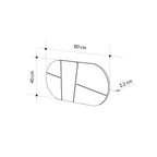 Miroir mural rond Otis White