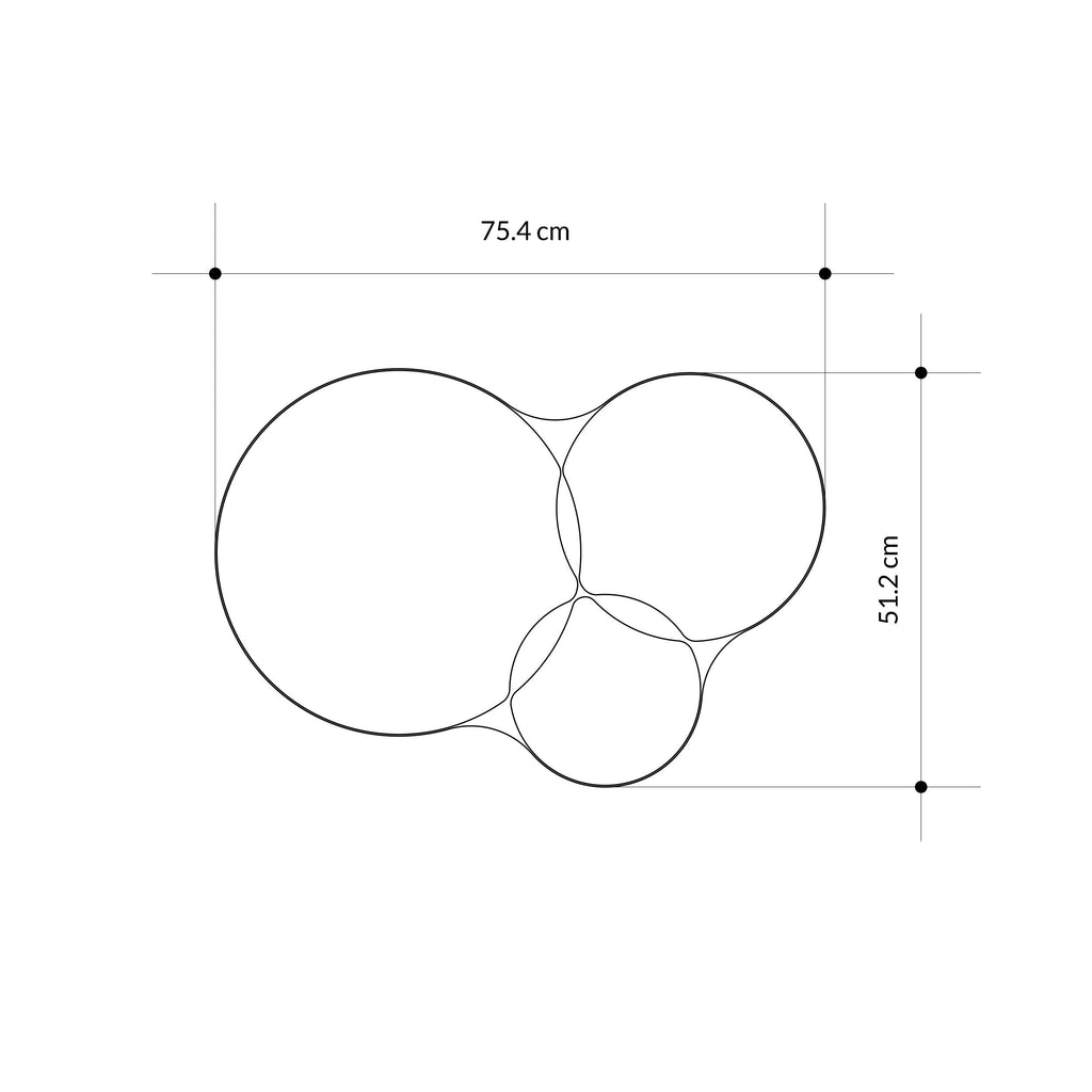 Miroir mural design Gora