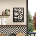 Décoration murale en métal - Espoir
