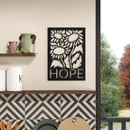 Décoration murale en métal - Espoir