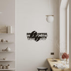Décoration murale en métal Café pour plus d'énergie