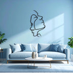 Décoration murale en métal - Two Face 95x53 cm