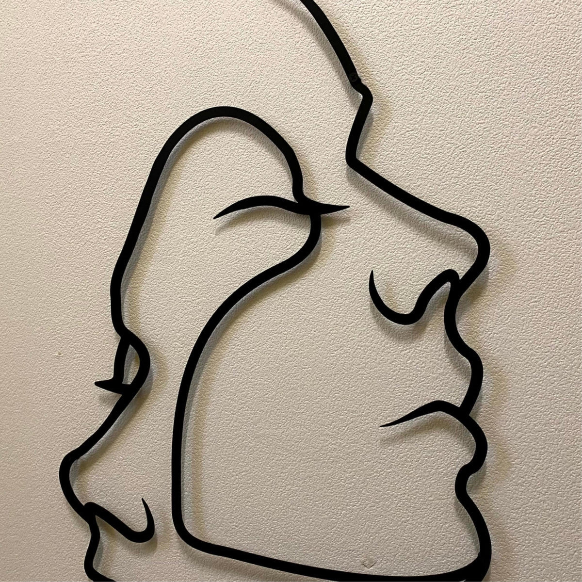 Décoration murale en métal - Two Face 95x53 cm