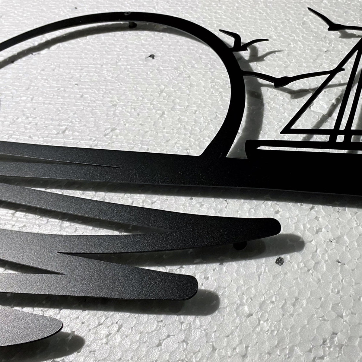 Décoration Murale Métal - Soleil Levant 120x55,2 Cm