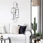 Décoration Murale Métal - Vin 75cm