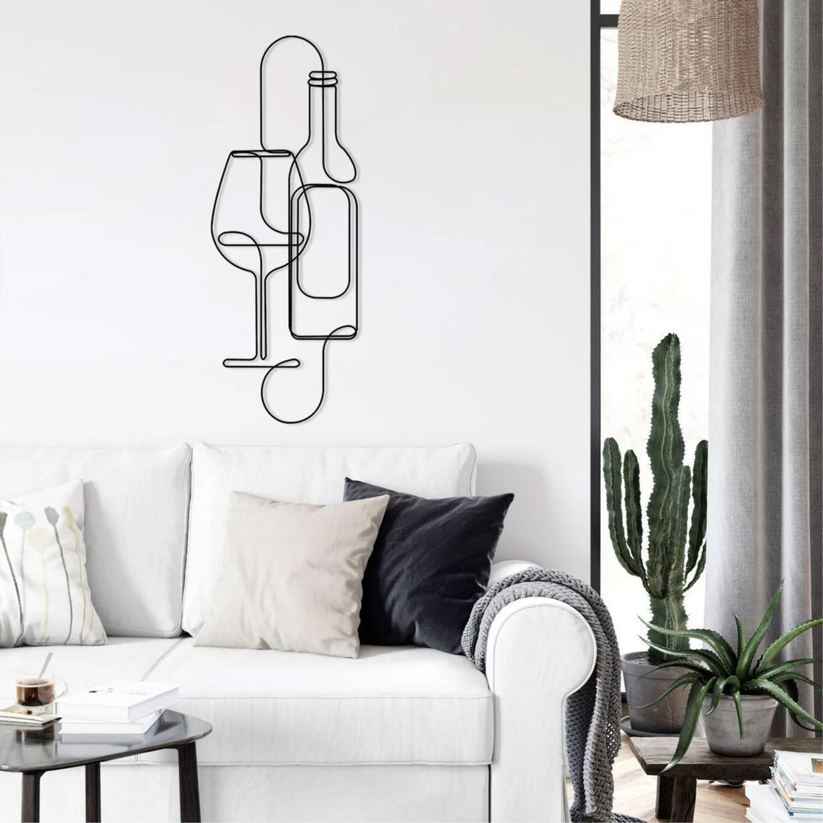 Décoration Murale Métal - Vin 75cm