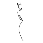 Décoration murale en métal - Élégance minimaliste 120 cm