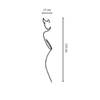 Décoration murale en métal - Élégance minimaliste 120 cm