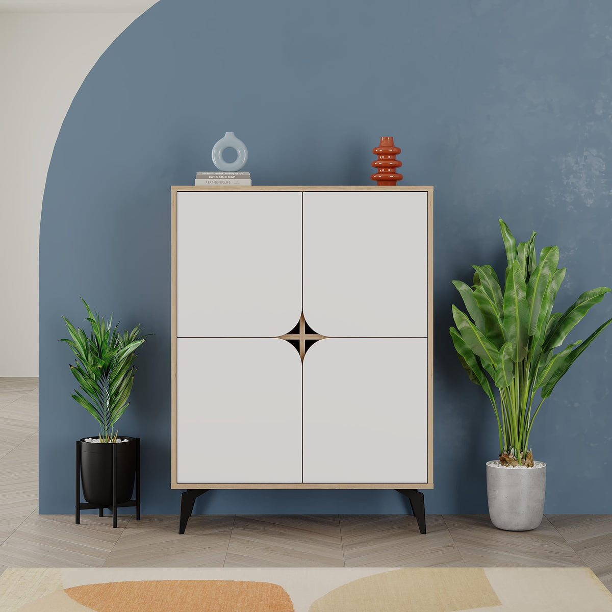 Meuble de Rangement Multiusage Spark pour Couloir 90 cm