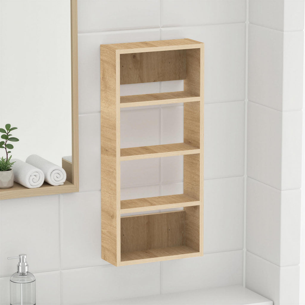 Rafina Armoire murale polyvalente / Armoire de salle de bain 4 étagères