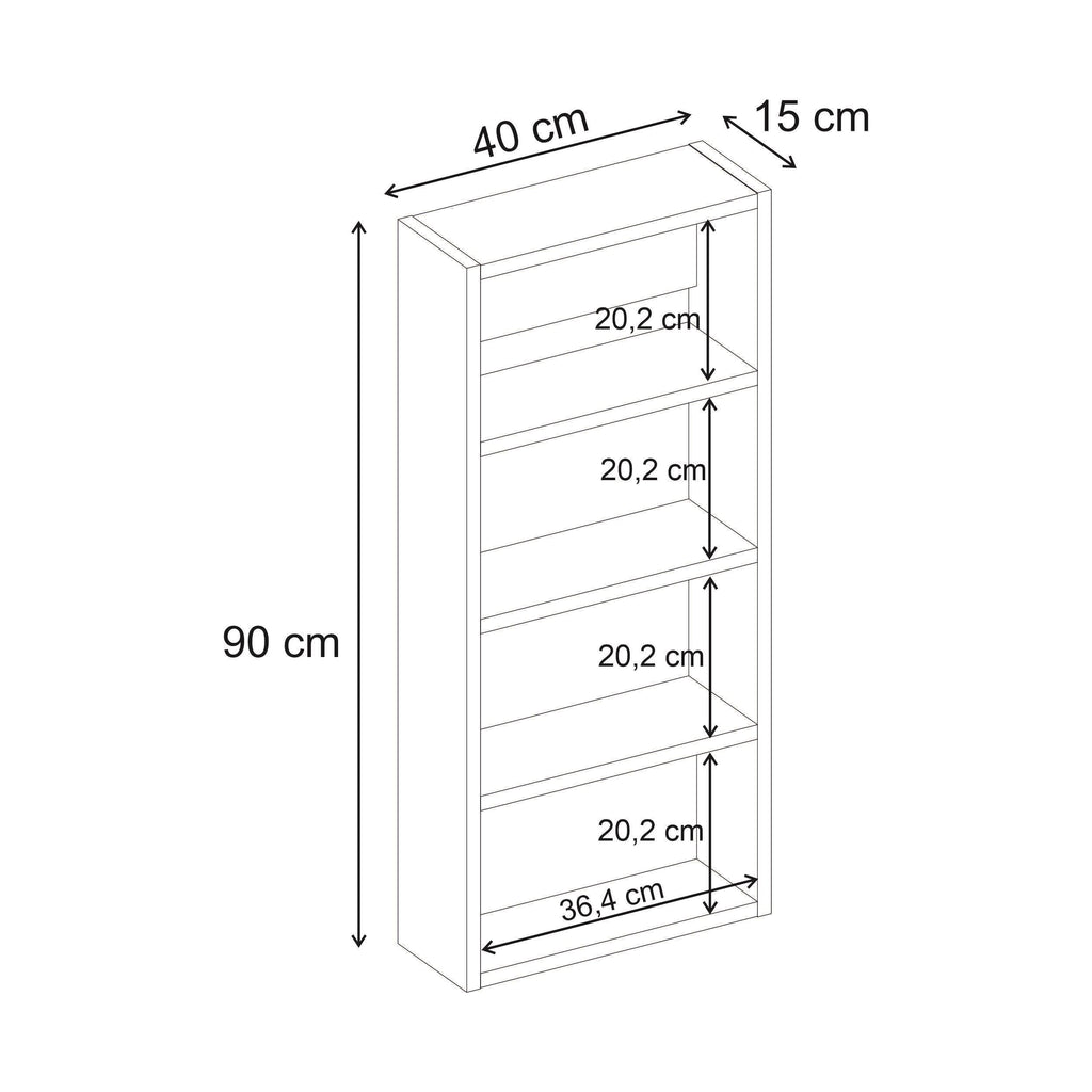 Rafina Armoire murale polyvalente / Armoire de salle de bain 4 étagères