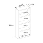 Rafina Armoire murale polyvalente / Armoire de salle de bain 4 étagères