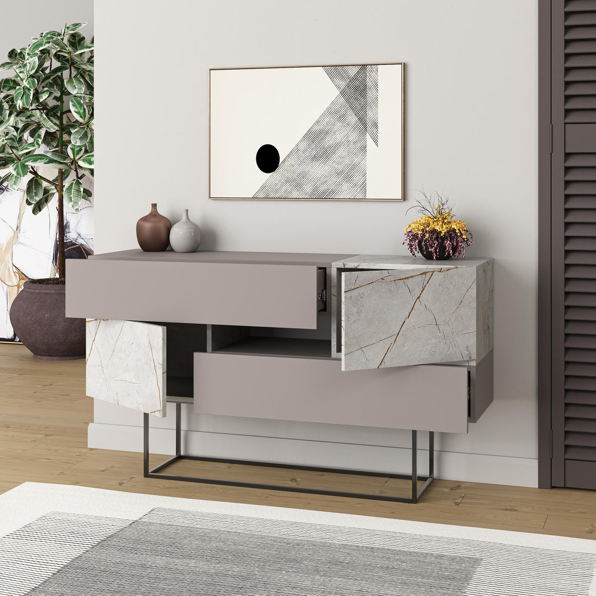 Console-buffet de présentation Eros