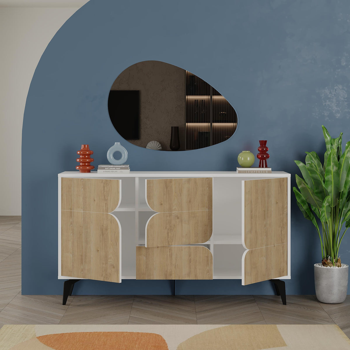 Console Spark - 3 Portes - 35 x 140 x 79,3 cm
