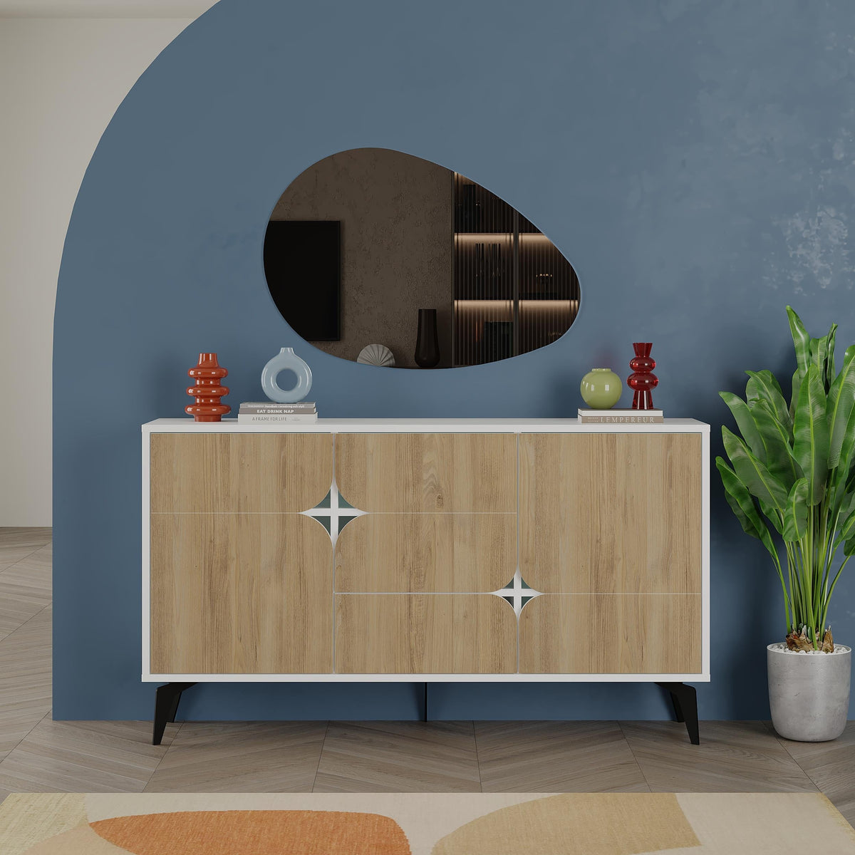 Console Spark - 3 Portes - 35 x 140 x 79,3 cm