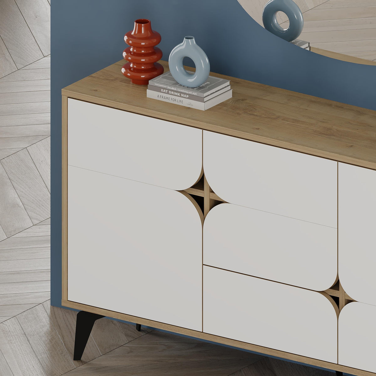 Console Spark - 3 Portes - 35 x 140 x 79,3 cm