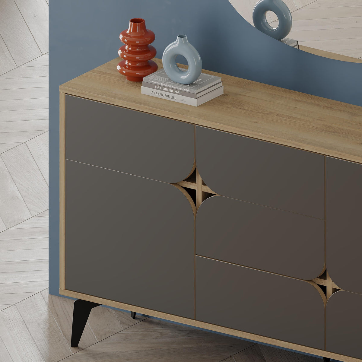 Console Spark - 3 Portes - 35 x 140 x 79,3 cm