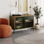Bahut Robinson 94 cm aspect chêne foncé