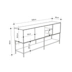 Console Amira – 180cm – Buffet Moderne & Meuble de Rangement