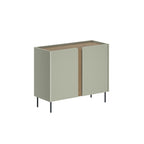 Buffet Norm 2 portes Chêne naturel-Grès 100 x 40,5 x 82,9 cm