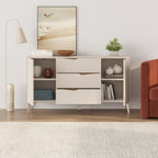 Console bahut Jaden 3 tiroirs 2 portes Sandstone 150 x 40 x 81,2 cm